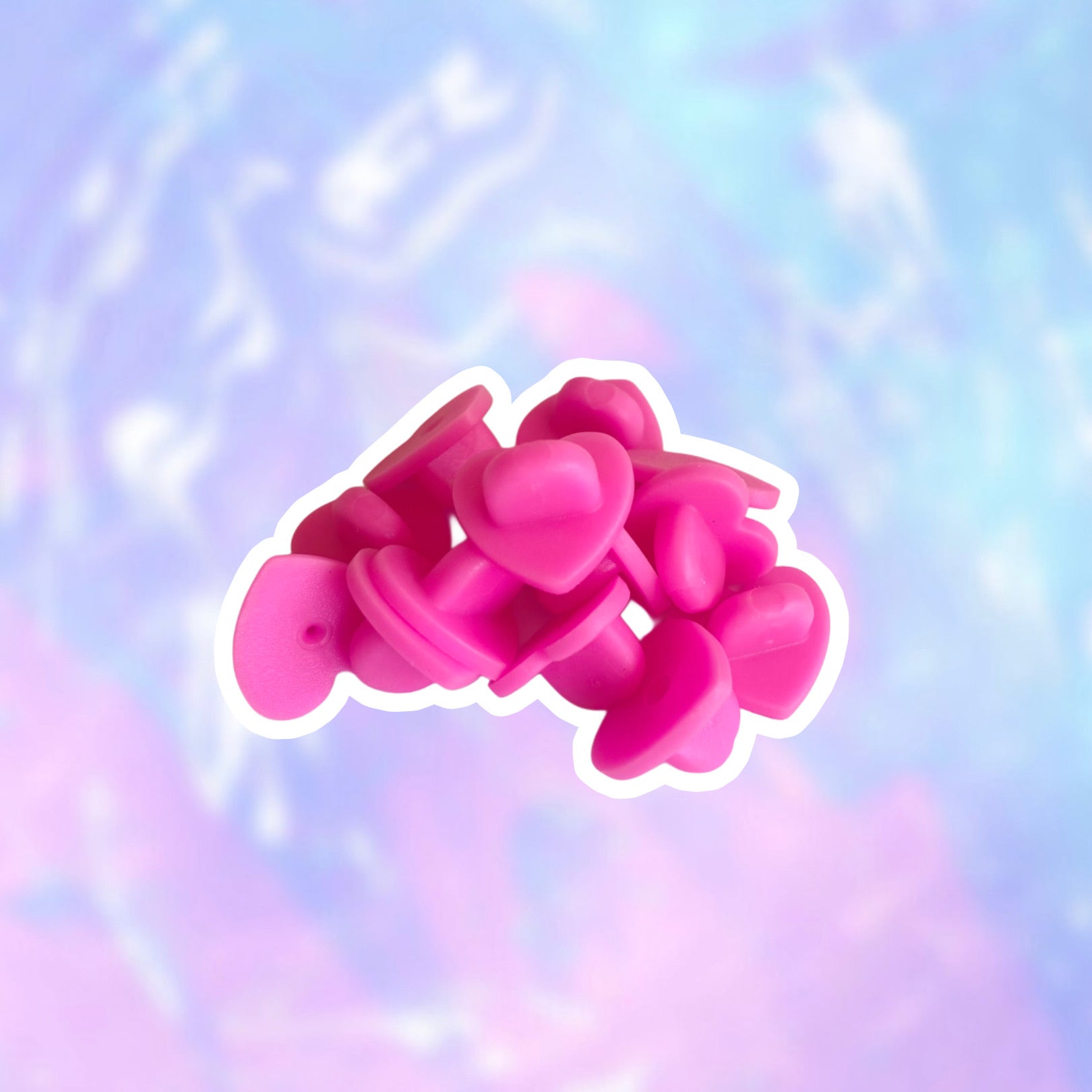 Broche de Goma de Repuesto Rosado