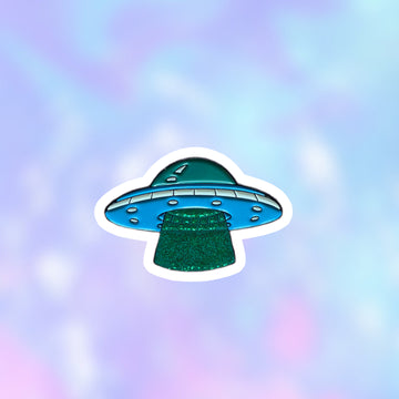 Pin UFO Ovni Glitter