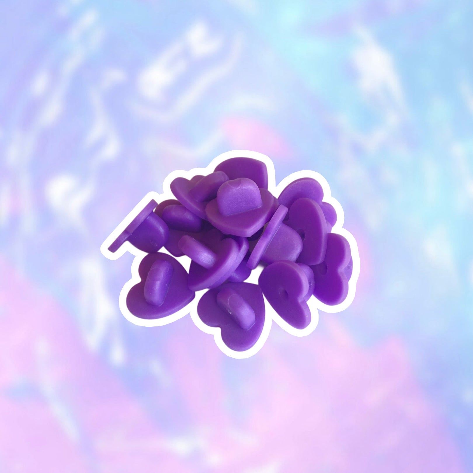 Broche de Goma de Repuesto Morado