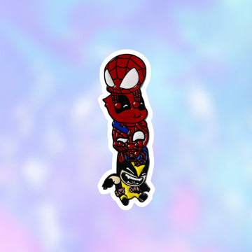 Pin Plus Torre Spiderman Deadpool Wolverine - Marvel Studios